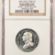 Exonumia 1860 NEW YORK NY M-NY-307 E. HILL MEDAL, GEORG WASHINGTON BUST – NGC MS-64 RB