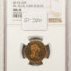 Exonumia 1860 PHILADELPHIA PA M-PA-230A W IDLER COIN DEALER MEDAL, WASHINGTON NGC MS63 BN