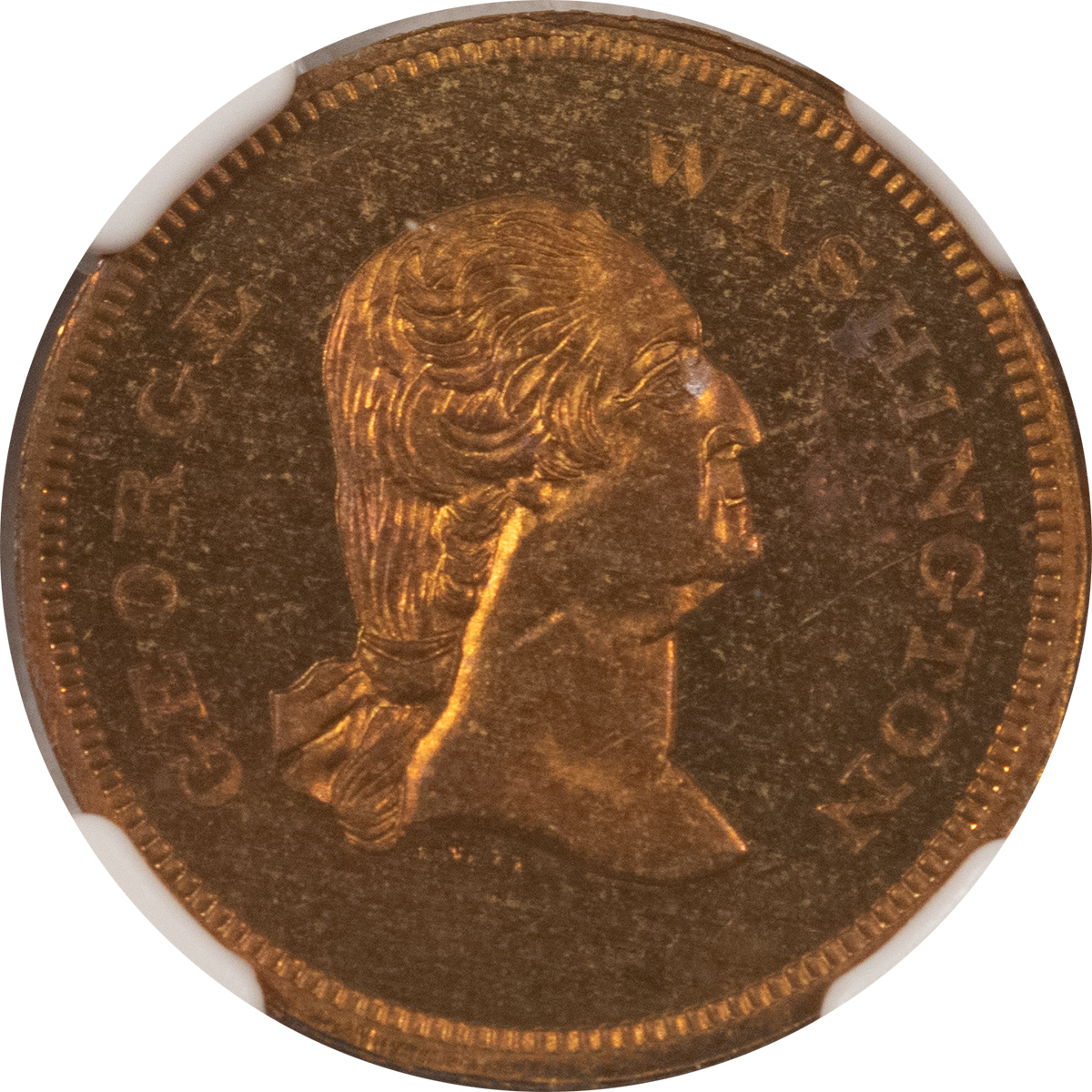 Exonumia 1860 PHILADELPHIA PA M-PA-229 W IDLER, COIN DEALER MEDAL, WASHINGTON – NGC MS-64 Exonumia 1860 PHILADELPHIA PA M-PA-229 W IDLER, COIN DEALER MEDAL, WASHINGTON – NGC MS-64
