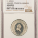 Exonumia 1876 GW-875 GEORGE WASHINGTON MASONIC THEME TRIUMPHAL ARCH AE MEDAL PCGS MS65 BN