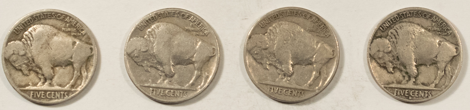Buffalo Nickels 1928, 1928-S, 1929, 1930-S BUFFALO NICKELS – 4 PIECE LOT! Buffalo Nickels 1928, 1928-S, 1929, 1930-S BUFFALO NICKELS – 4 PIECE LOT!