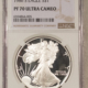 American Silver Eagles 1999-P PROOF $1 AMERICAN SILVER EAGLE, 1 OZ .999 – NGC PF-70 ULTRA CAMEO