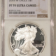 American Silver Eagles 2006-W $1 BURNISHED AMERICAN SILVER EAGLE 1 OZ .999 – PCGS MS-70