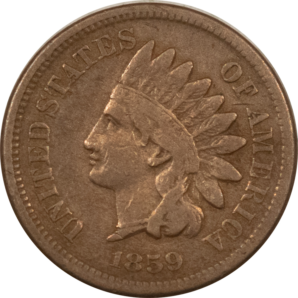 Indian 1859 INDIAN CENT – HIGH GRADE CIRCULATED EXAMPLE! WITH SOME SMALL OBV MARKS! Indian 1859 INDIAN CENT – HIGH GRADE CIRCULATED EXAMPLE! WITH SOME SMALL OBV MARKS!