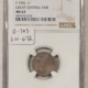 Exonumia 1864 PHILA, PA F-750L-2F GREAT CENTRAL FAIR SILVER WASHINGTON MEDAL NGC MS-63 PL