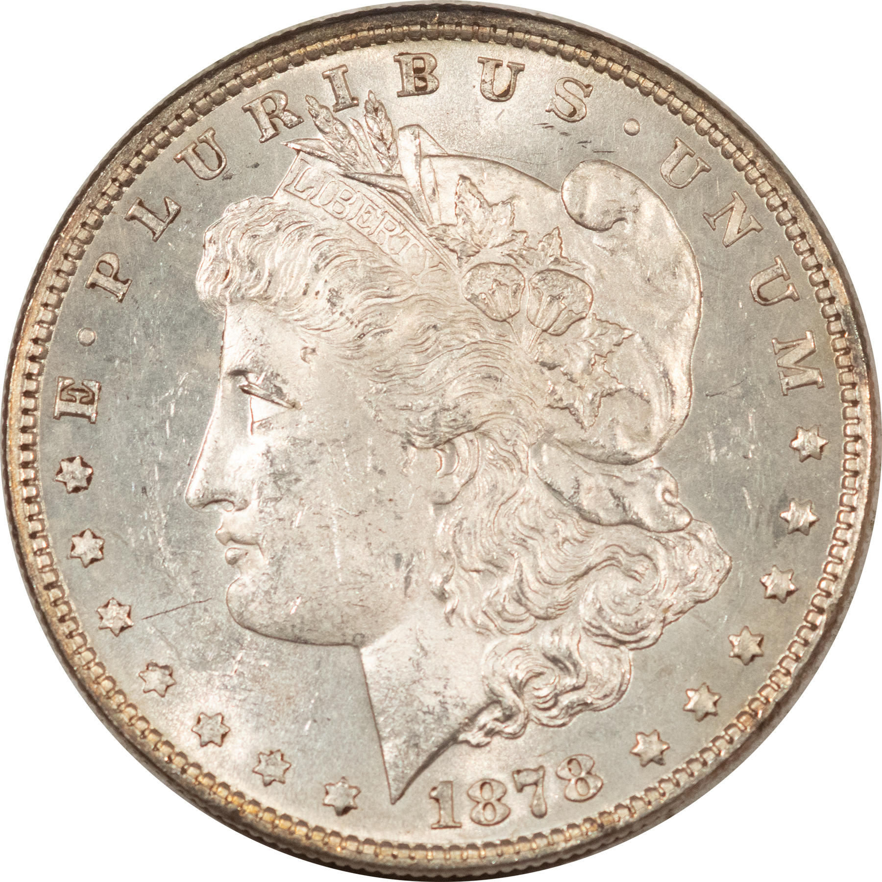 Dollars 1878 7TF $1 MORGAN DOLLAR – FRESH UNCIRCULATED, SOMEWHAT PROOFLIKE! Dollars 1878 7TF $1 MORGAN DOLLAR – FRESH UNCIRCULATED, SOMEWHAT PROOFLIKE!