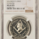 Exonumia (c. 1859) GW-244 G WASHINGTON COPPER COGAN, BIRTH & DEATH MEDAL, RE PCGS MS65 BN