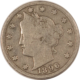Liberty Nickels 1893 LIBERTY NICKEL – HIGH GRADE CIRCULATED EXAMPLE!