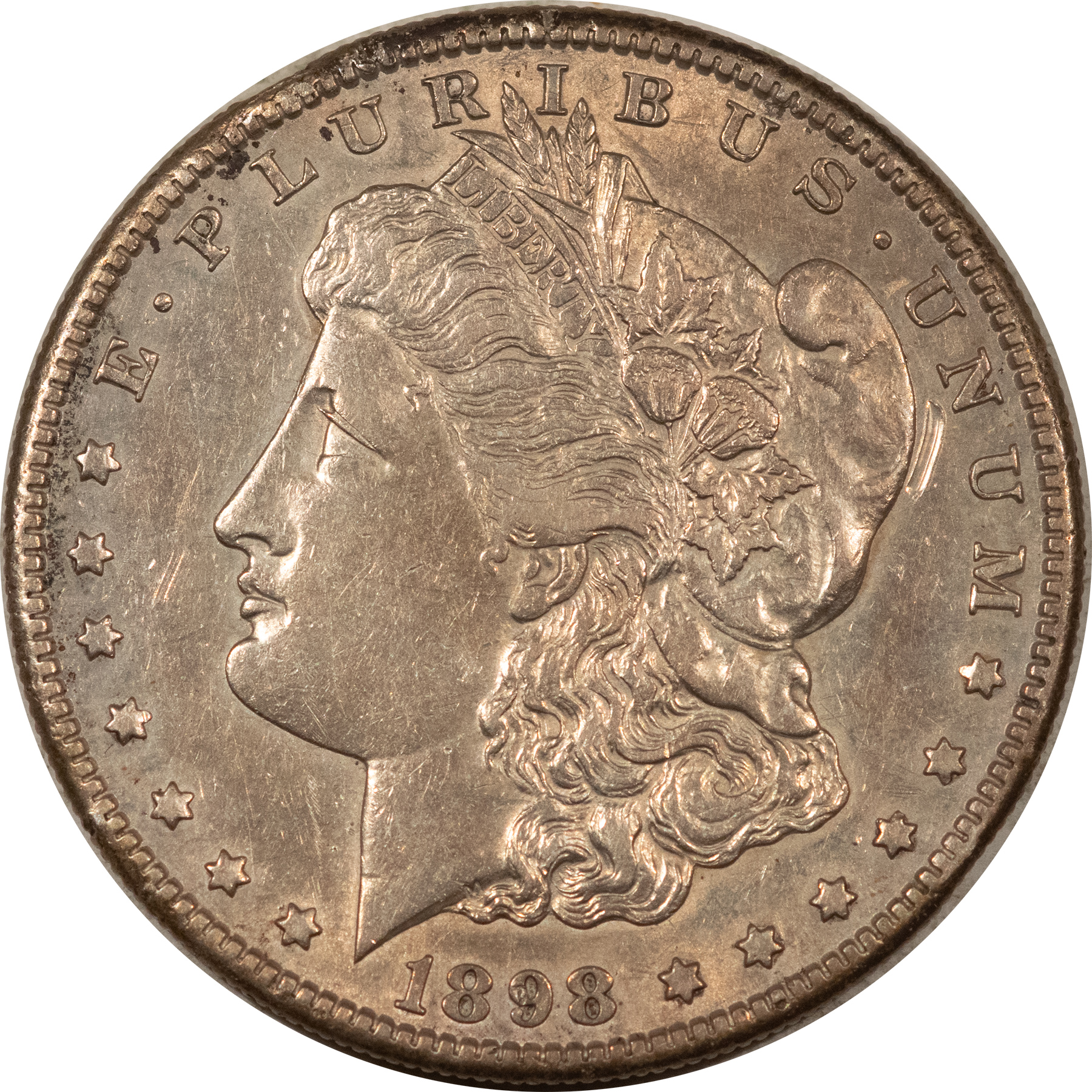 Dollars 1898-S $1 MORGAN DOLLAR – HIGH GRADE EXAMPLE! OLD CLEANING! Dollars 1898-S $1 MORGAN DOLLAR – HIGH GRADE EXAMPLE! OLD CLEANING!