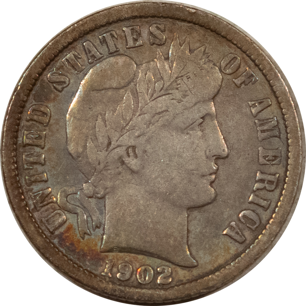 Barber Dimes 1902-O BARBER DIME – HIGH GRADE EXAMPLE! FEW SMALL SCRATCHES! Barber Dimes 1902-O BARBER DIME – HIGH GRADE EXAMPLE! FEW SMALL SCRATCHES!