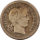Barber Dimes 1904 1905 1906 BARBER DIME LOT/3 – HIGH GRADE CIRCULATED EXAMPLES, 05 NEARLY XF!