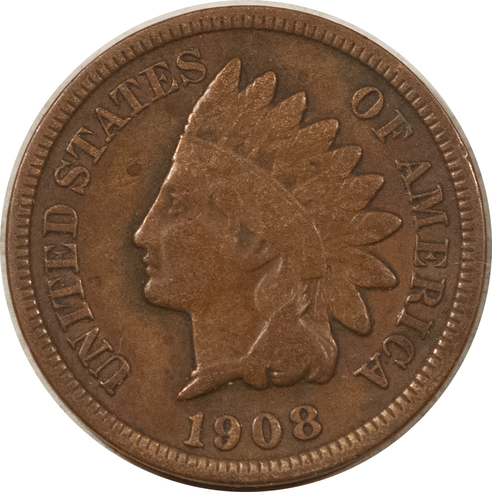 Indian 1908-S INDIAN CENT – HIGH GRADE CIRCULATED EXAMPLE! W/ INS AUTHENTICATION CERT Indian 1908-S INDIAN CENT – HIGH GRADE CIRCULATED EXAMPLE! W/ INS AUTHENTICATION CERT