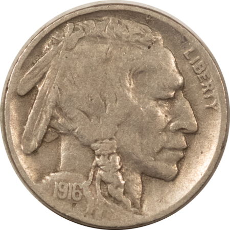Buffalo Nickels 1916-D BUFFALO NICKEL – HIGH GRADE EXAMPLE!