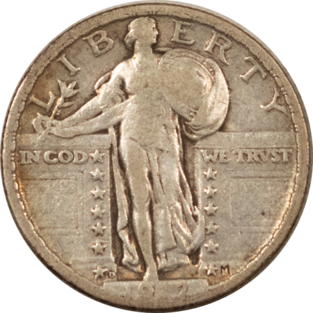 Quarters 1917-D TY II STANDING LIBERTY QUARTER – HIGH GRADE EXAMPLE!