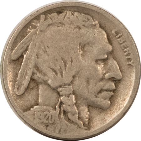 Buffalo Nickels 1920-D BUFFALO NICKEL – PLEASING CIRCULATED EXAMPLE!