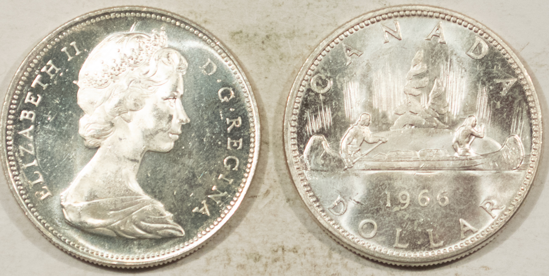 Coin Rolls 1966 CANADA SILVER DOLLARS, ROLL OF 20 COINS, FRESH BRILLIANT UNCIRCULATED 12 OZ Coin Rolls 1966 CANADA SILVER DOLLARS, ROLL OF 20 COINS, FRESH BRILLIANT UNCIRCULATED 12 OZ