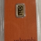 Bullion MONEY METALS 1 GRAM 999.9 GOLD BAR, HERMETICALLY SEALED ON SERIALIZED CARD!