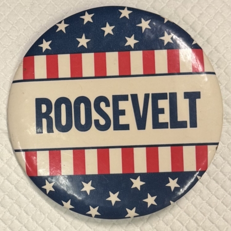 Other Collectibles 1936 FRANKLIN ROOSEVELT 6″ SCARCE “ROOSEVELT” CELLULOID CENTERPIECE W/ STAND-VG+