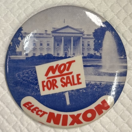 Other Collectibles 1960 RICHARD NIXON 4″ CLASSIC “NOT FOR SALE” BUTTON-SCARCE & EXCELLENT/NEAR-MINT