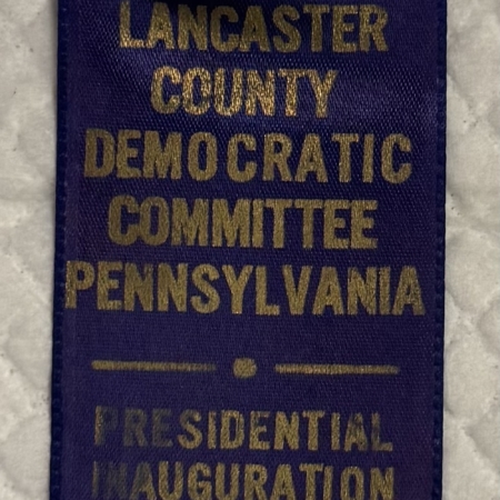 Other Collectibles 1961 JOHN F. KENNEDY 1 3/4″ PA. INAUGURAL BUTTON W/ LANCASTER COUNTY BUTTON!