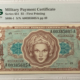 Military Payment Certificates SERIES 651 $10 MPC MILITARY PAYMENT CERTIFICATE S897-1 – PMG CHOICE UNC-64!