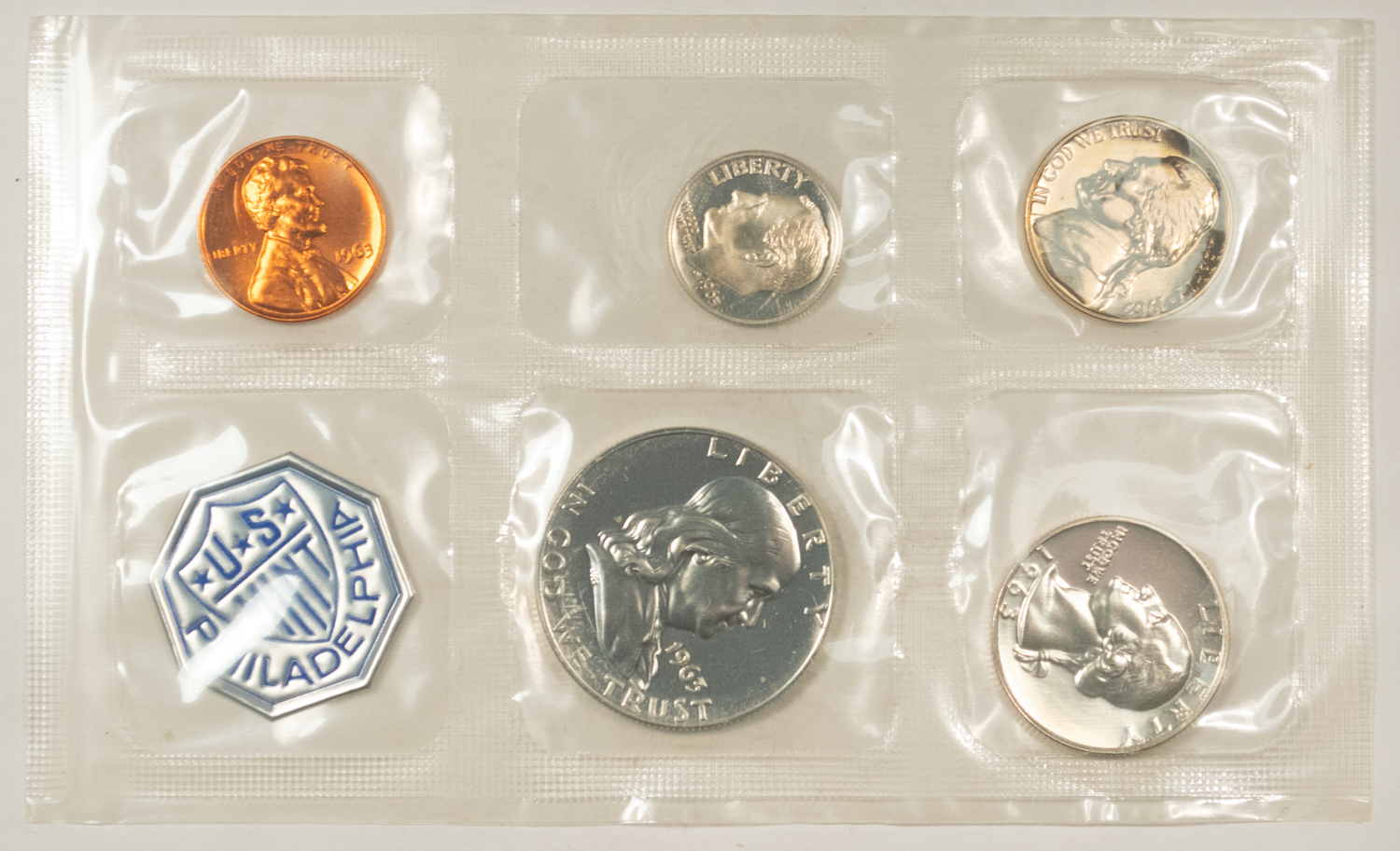 New Store Items 1963 U.S. 5 COIN SILVER PROOF SET, GEM PROOF IN ORIGINAL ENVELOPE! New Store Items 1963 U.S. 5 COIN SILVER PROOF SET, GEM PROOF IN ORIGINAL ENVELOPE!