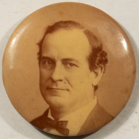 Other Collectibles 1896 WILLIAM J. BRYAN 1 1/4″ SEPIA PHOTO CELLULOID CAMPAIGN BUTTON – EXCELLENT+!