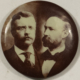 On Sale 1900 MCKINLEY-ROOSEVELT 1 1/4″ SEPIA PHOTO JUGATE – EXC FILLED METAL REV! NEAT!