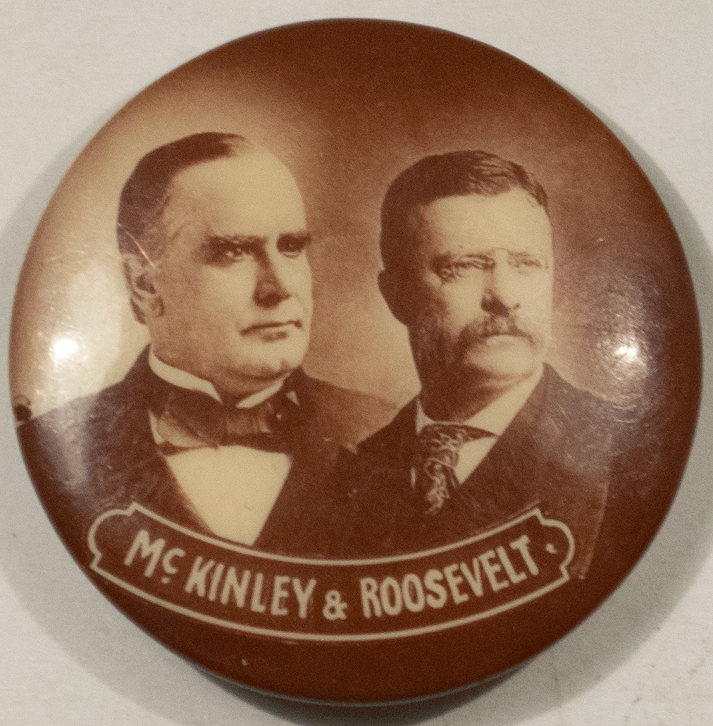 Other Collectibles 1900 MCKINLEY-ROOSEVELT 1 1/4″ SEPIA PHOTO JUGATE BUTTON, ATTRACTIVE & NR-MINT! Other Collectibles 1900 MCKINLEY-ROOSEVELT 1 1/4″ SEPIA PHOTO JUGATE BUTTON, ATTRACTIVE & NR-MINT!