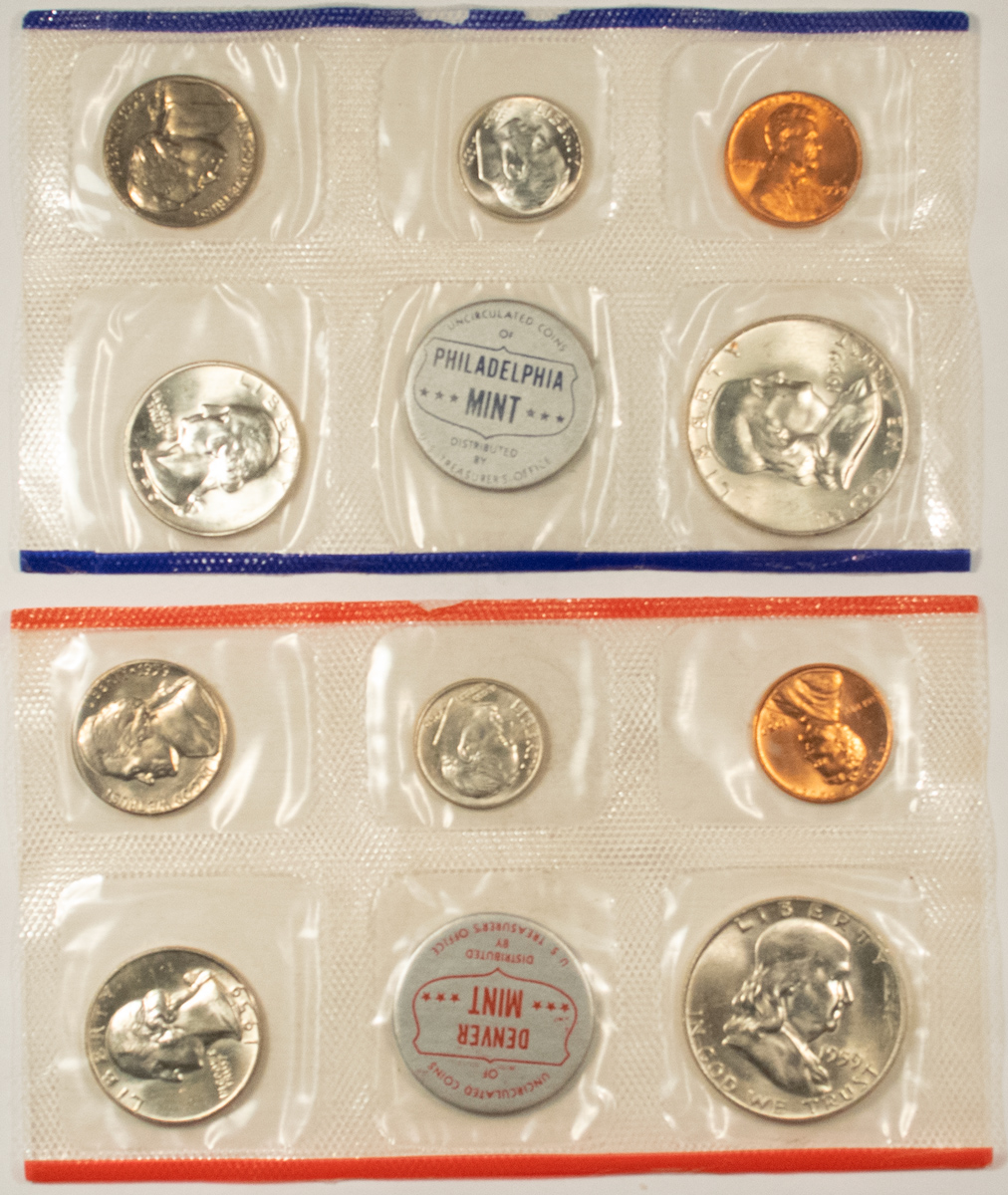 New Store Items 1959 P/D U.S. MINT 10 COIN SILVER UNCIRCULATED SET WITH OGP! New Store Items 1959 P/D U.S. MINT 10 COIN SILVER UNCIRCULATED SET WITH OGP!