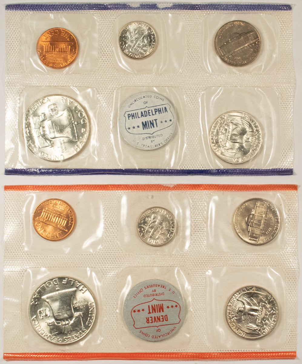 New Store Items 1959 P/D U.S. MINT 10 COIN SILVER UNCIRCULATED SET WITH OGP! New Store Items 1959 P/D U.S. MINT 10 COIN SILVER UNCIRCULATED SET WITH OGP!