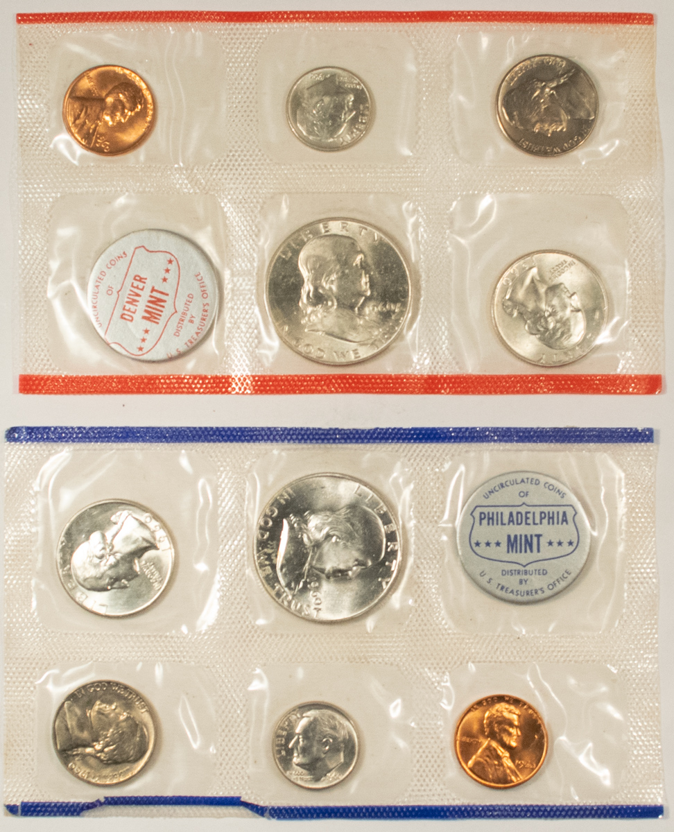 New Store Items 1960 P/D U.S. MINT 10 COIN SILVER UNCIRCULATED SET WITH OGP! New Store Items 1960 P/D U.S. MINT 10 COIN SILVER UNCIRCULATED SET WITH OGP!