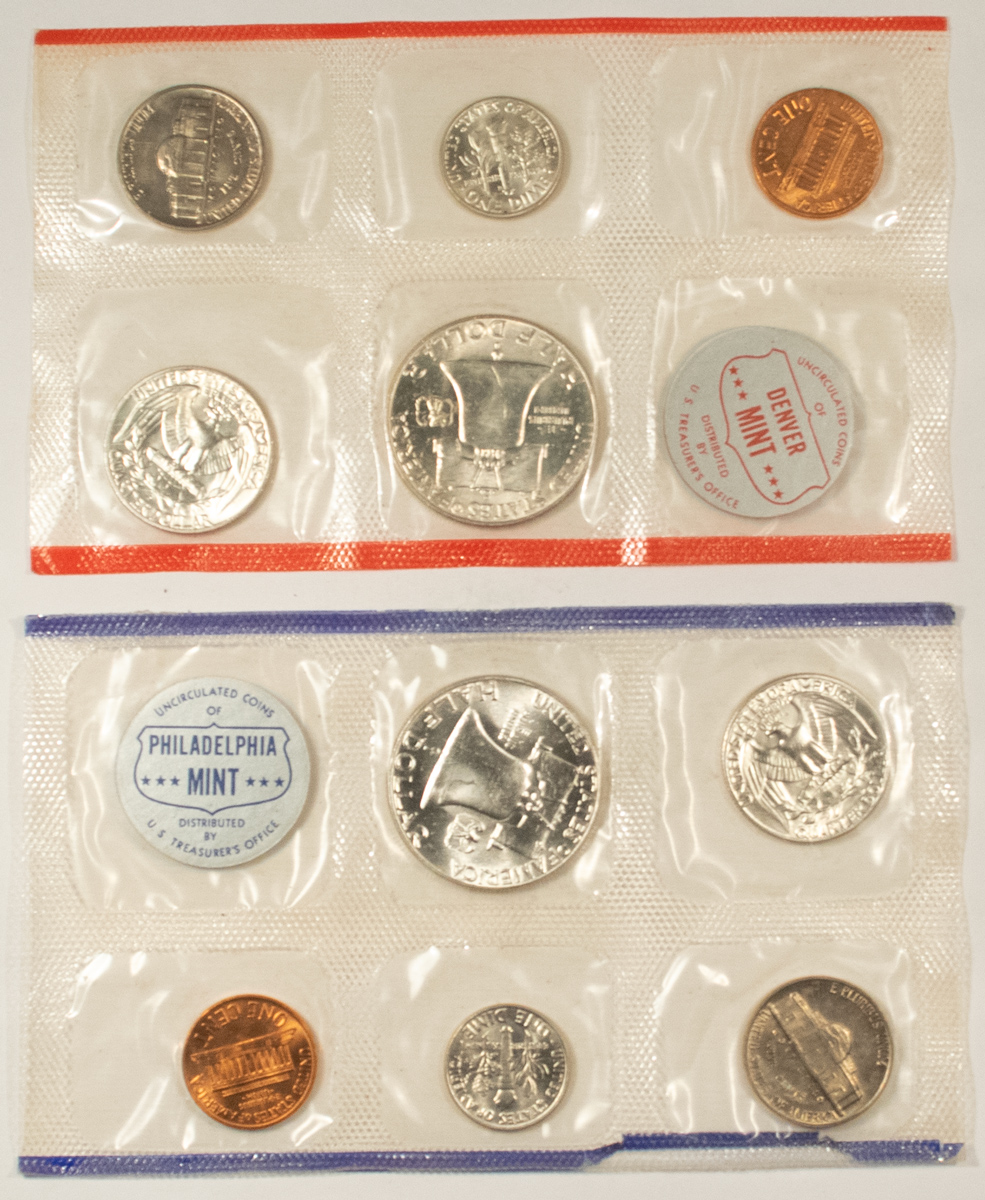 New Store Items 1960 P/D U.S. MINT 10 COIN SILVER UNCIRCULATED SET WITH OGP! New Store Items 1960 P/D U.S. MINT 10 COIN SILVER UNCIRCULATED SET WITH OGP!
