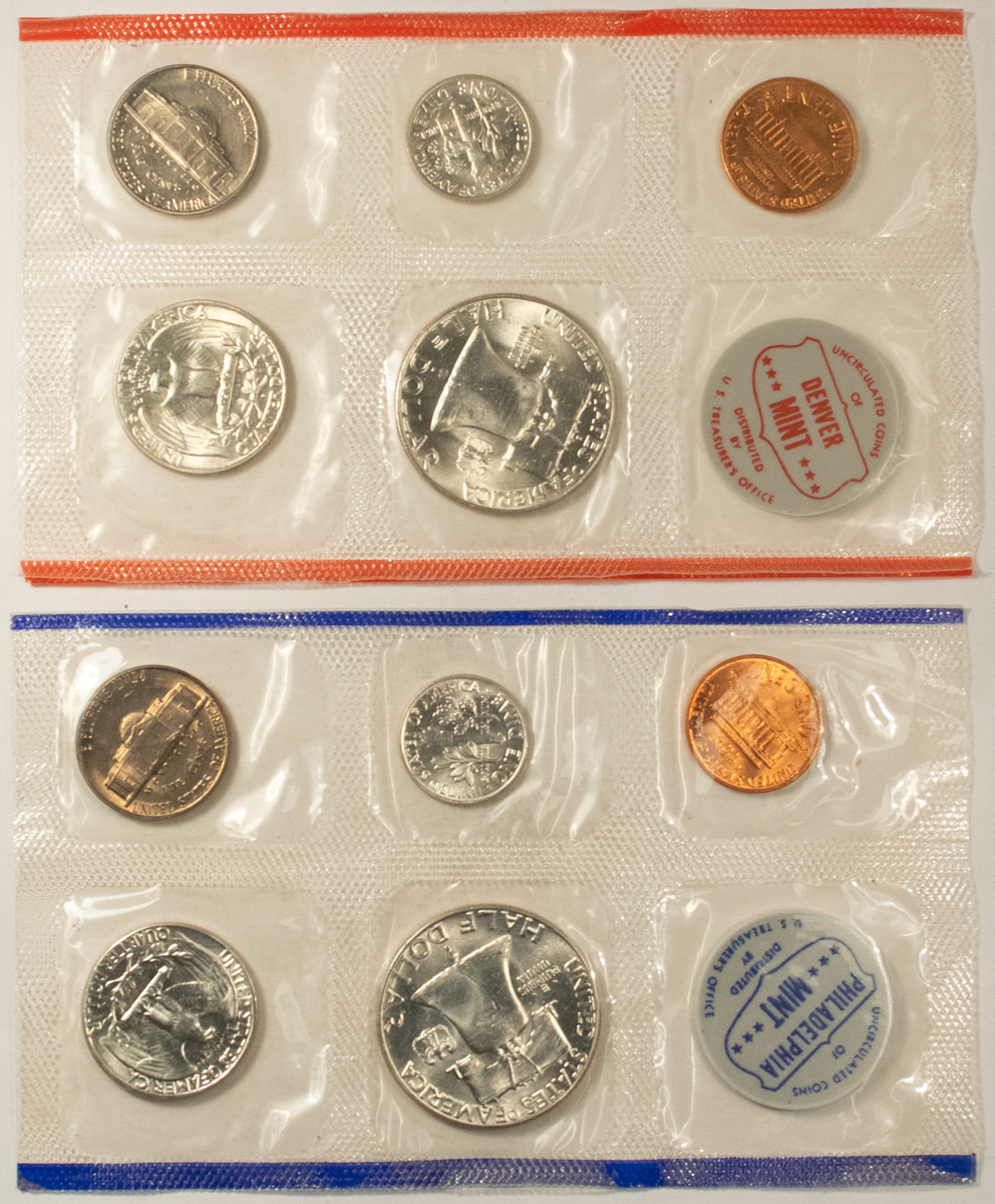 New Store Items 1961 P/D U.S. MINT 10 COIN SILVER UNCIRCULATED SET WITH OGP! New Store Items 1961 P/D U.S. MINT 10 COIN SILVER UNCIRCULATED SET WITH OGP!
