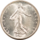 Bullion 1915 FRANCE SILVER 2 FRANCS .2685 OZ ASW KM-845.1 – UNCIRCULATED!