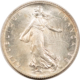 Bullion 1915 FRANCE SILVER 2 FRANCS .2685 OZ ASW KM-845.1 – UNCIRCULATED!