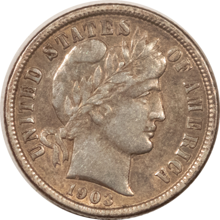 Barber Dimes 1903-O BARBER DIME – HIGH GRADE EXAMPLE! OLD CLEANING, BUT TOUGH!