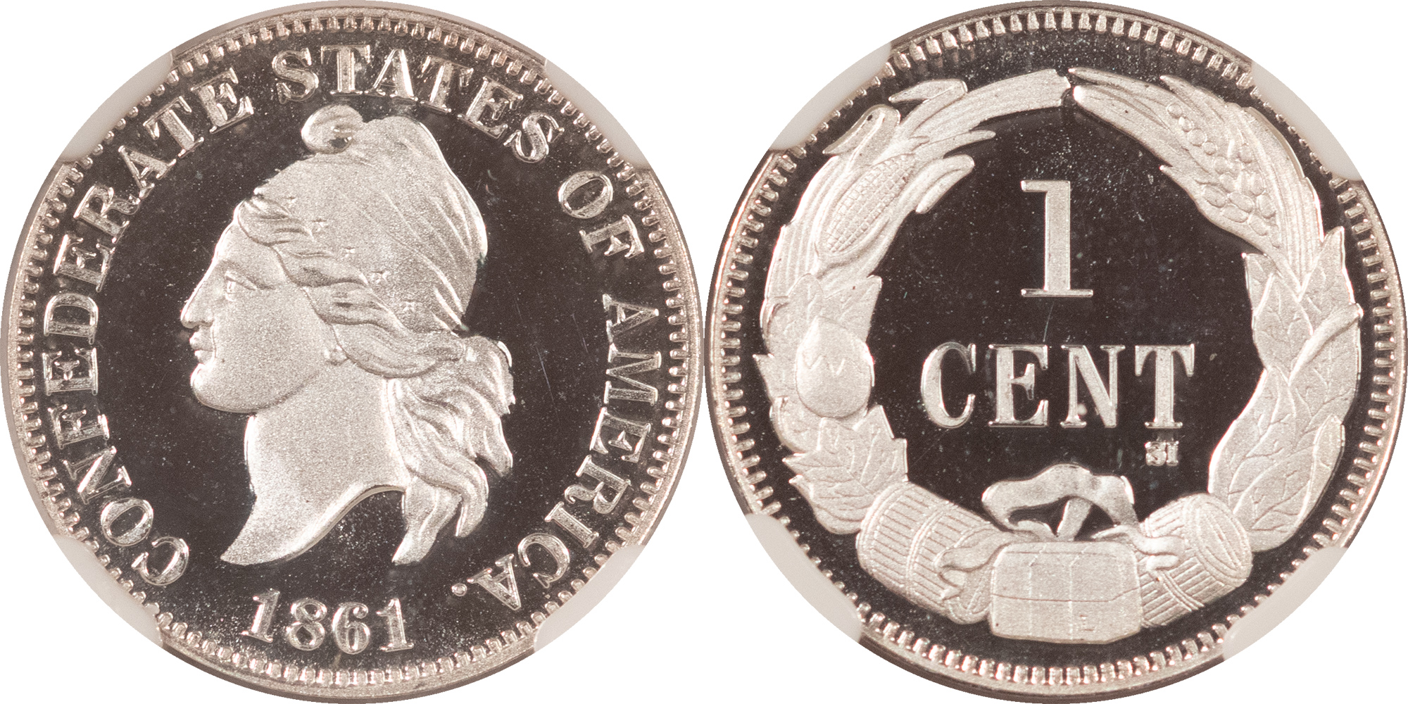 Bullion 1861 CONFEDERATE CENT SMITHSONIAN RESTRIKE 4 PC SET GOLD/PLAT/SIL NGC GEM PROOF Bullion 1861 CONFEDERATE CENT SMITHSONIAN RESTRIKE 4 PC SET GOLD/PLAT/SIL NGC GEM PROOF