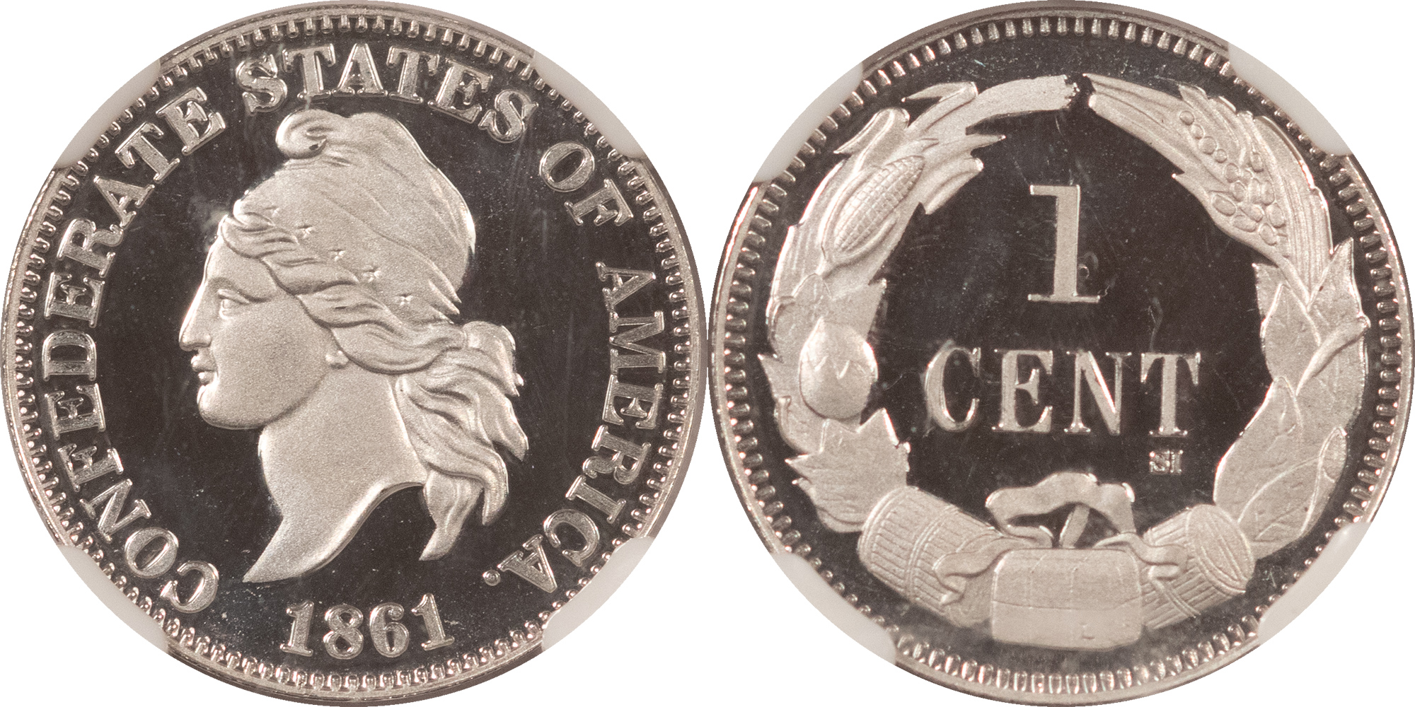 Bullion 1861 CONFEDERATE CENT SMITHSONIAN RESTRIKE 4 PC SET GOLD/PLAT/SIL NGC GEM PROOF Bullion 1861 CONFEDERATE CENT SMITHSONIAN RESTRIKE 4 PC SET GOLD/PLAT/SIL NGC GEM PROOF