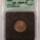 Exonumia 1901 GOOD LUCK ENCASED INDIAN CENT HARRY H LOBDELL CO CHICAGO IL NGC MS63 PRETTY