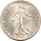 Bullion 1915 FRANCE SILVER 2 FRANCS .2685 OZ ASW KM-845.1 – UNCIRCULATED!