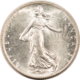 Bullion 1916 FRANCE SILVER 2 FRANCS .2685 OZ ASW KM-845.1 – UNCIRCULATED!