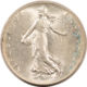 Bullion 1917 FRANCE SILVER 2 FRANCS .2685 OZ ASW KM-845.1 – UNCIRCULATED!