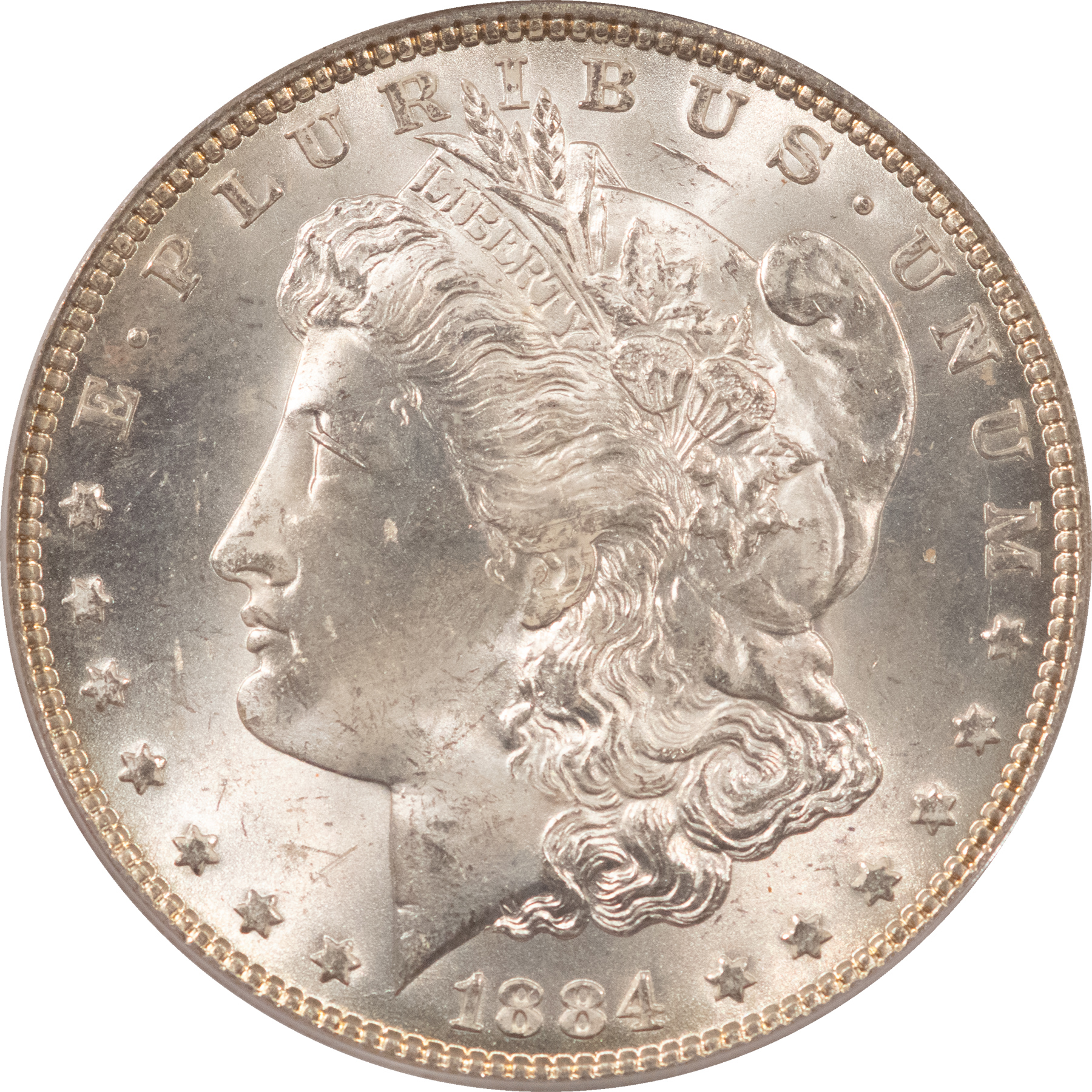 CAC Approved Coins 1884 $1 MORGAN DOLLAR – PCGS MS-64, OLD GREEN HOLDER, PQ++ CAC APPROVED! CAC Approved Coins 1884 $1 MORGAN DOLLAR – PCGS MS-64, OLD GREEN HOLDER, PQ++ CAC APPROVED!
