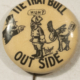 Political 1904 TEDDY ROOSEVELT 1″ FIRST VOTERS CLUB BUTTON – EXC/NM WITH BACK PAPER!