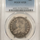 Early Halves 1808/7 CAPPED BUST HALF DOLLAR – PCGS GENUINE CLEANED, F DETAIL, NICE LOOK!