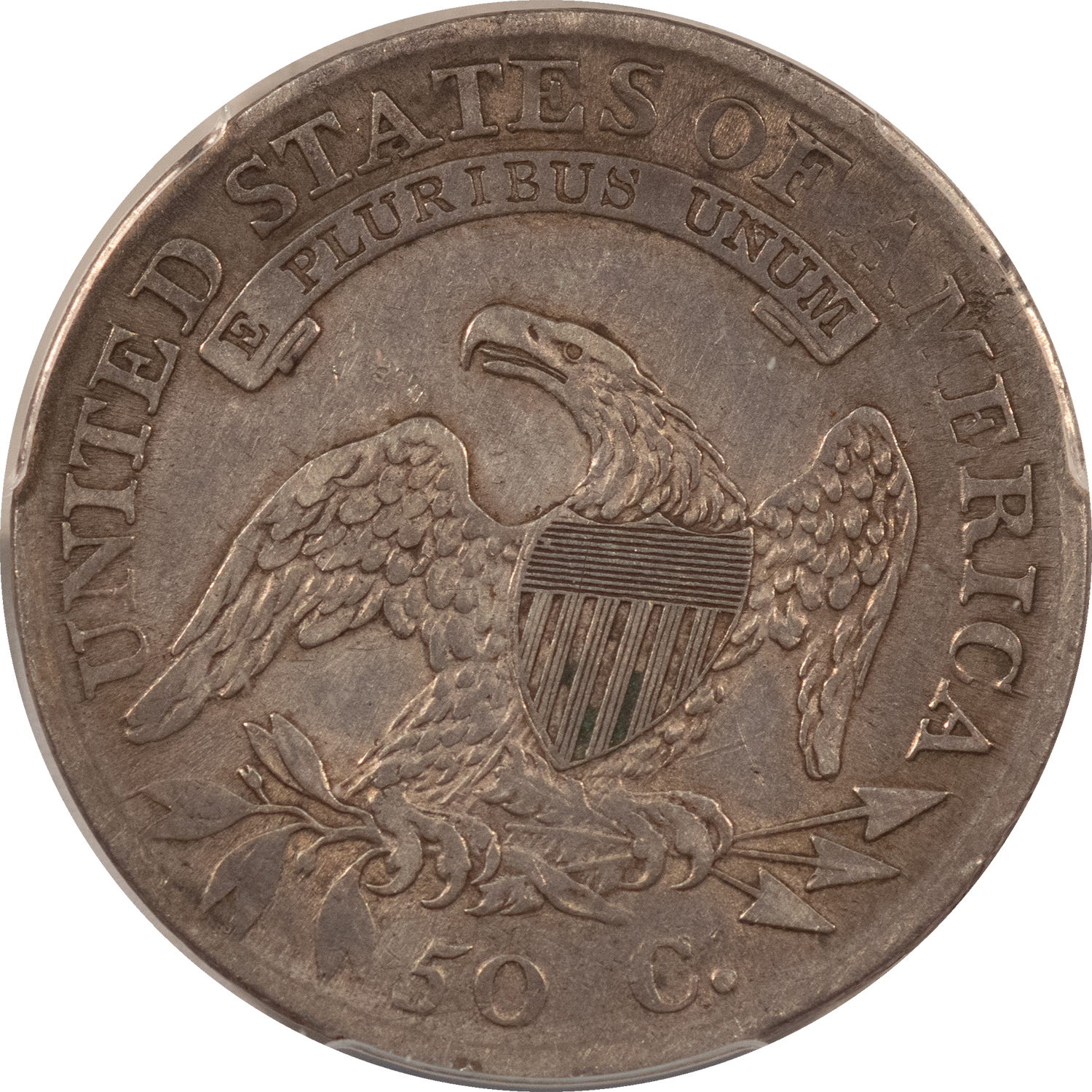 Early Halves 1811 CAPPED BUST HALF DOLLAR LG 8 PCGS GENUINE CLEANED VF DETAIL, NICE NEARLY XF Early Halves 1811 CAPPED BUST HALF DOLLAR LG 8 PCGS GENUINE CLEANED VF DETAIL, NICE NEARLY XF