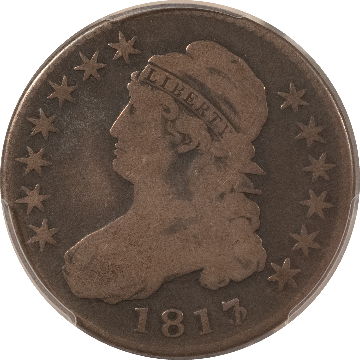 Early Halves 1817/3 CAPPED BUST HALF DOLLAR – PCGS G-04, TOUGH! Early Halves 1817/3 CAPPED BUST HALF DOLLAR – PCGS G-04, TOUGH!