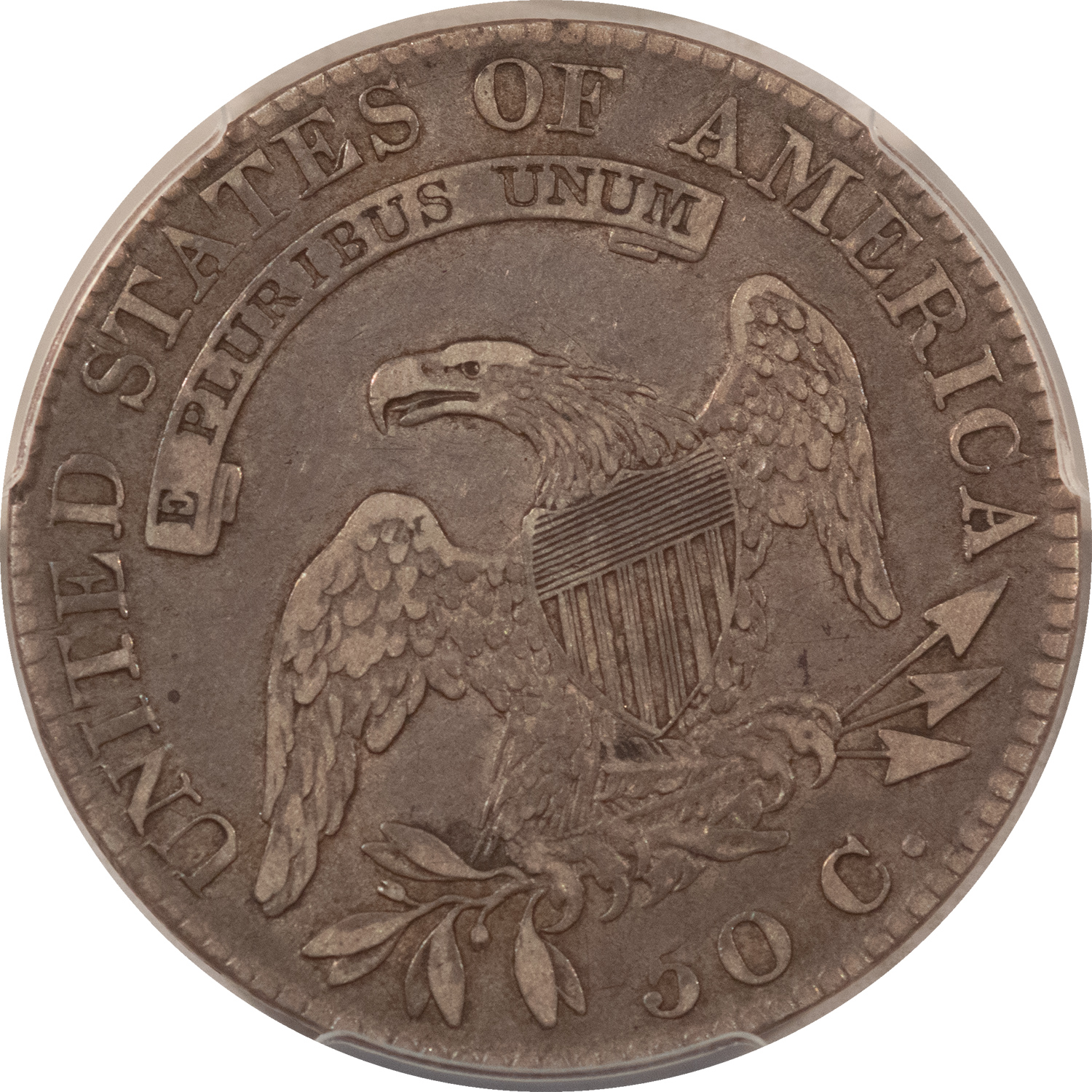Early Halves 1819/8 CAPPED BUST HALF DOLLAR LARGE 9 – PCGS VF-30, NICE, WHOLESOME! Early Halves 1819/8 CAPPED BUST HALF DOLLAR LARGE 9 – PCGS VF-30, NICE, WHOLESOME!