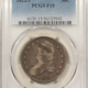 Early Halves 1819 CAPPED BUST HALF DOLLAR – PCGS F-15, NICE, ORIGINAL! Early Halves 1819 CAPPED BUST HALF DOLLAR – PCGS F-15, NICE, ORIGINAL!